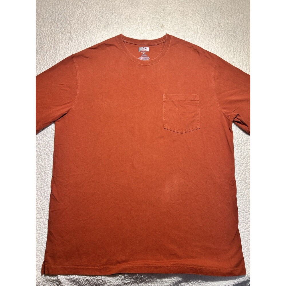 Duluth Trading Co Longtail T Shirt Mens XL Rusty Iron Orange Short Sleeve SS Tee
